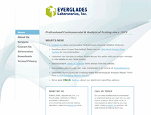 Tablet Screenshot of evergladeslabs.com